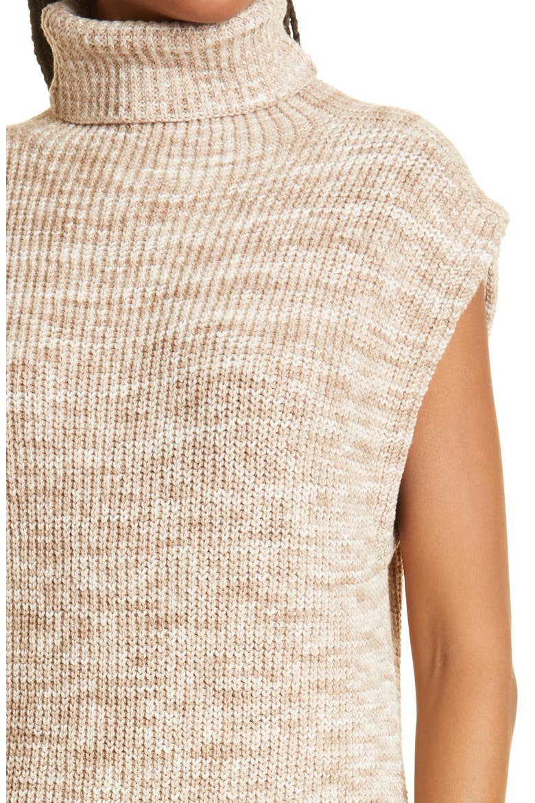 Fadia Sleeveless Organic Cotton Blend Sweater Dress, Alternate, color, CREAM KHAKI