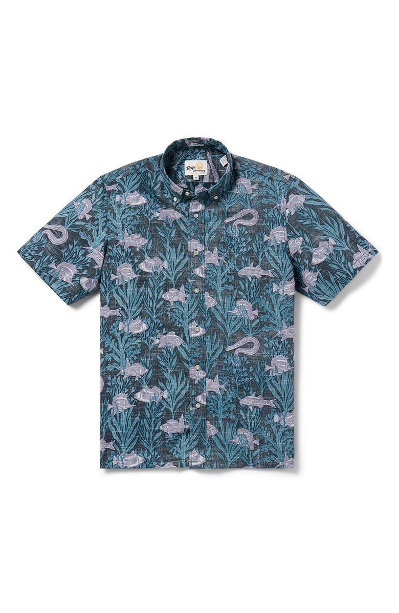Reyn Spooner Aloha Kai Classic Fit Short Sleeve Button-Down Shirt, Main, color,