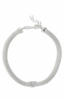 MESHMERISE Heart Station Diamond Mesh Bracelet