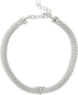 MESHMERISE Heart Station Diamond Mesh Bracelet