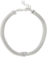 MESHMERISE Heart Station Diamond Mesh Bracelet