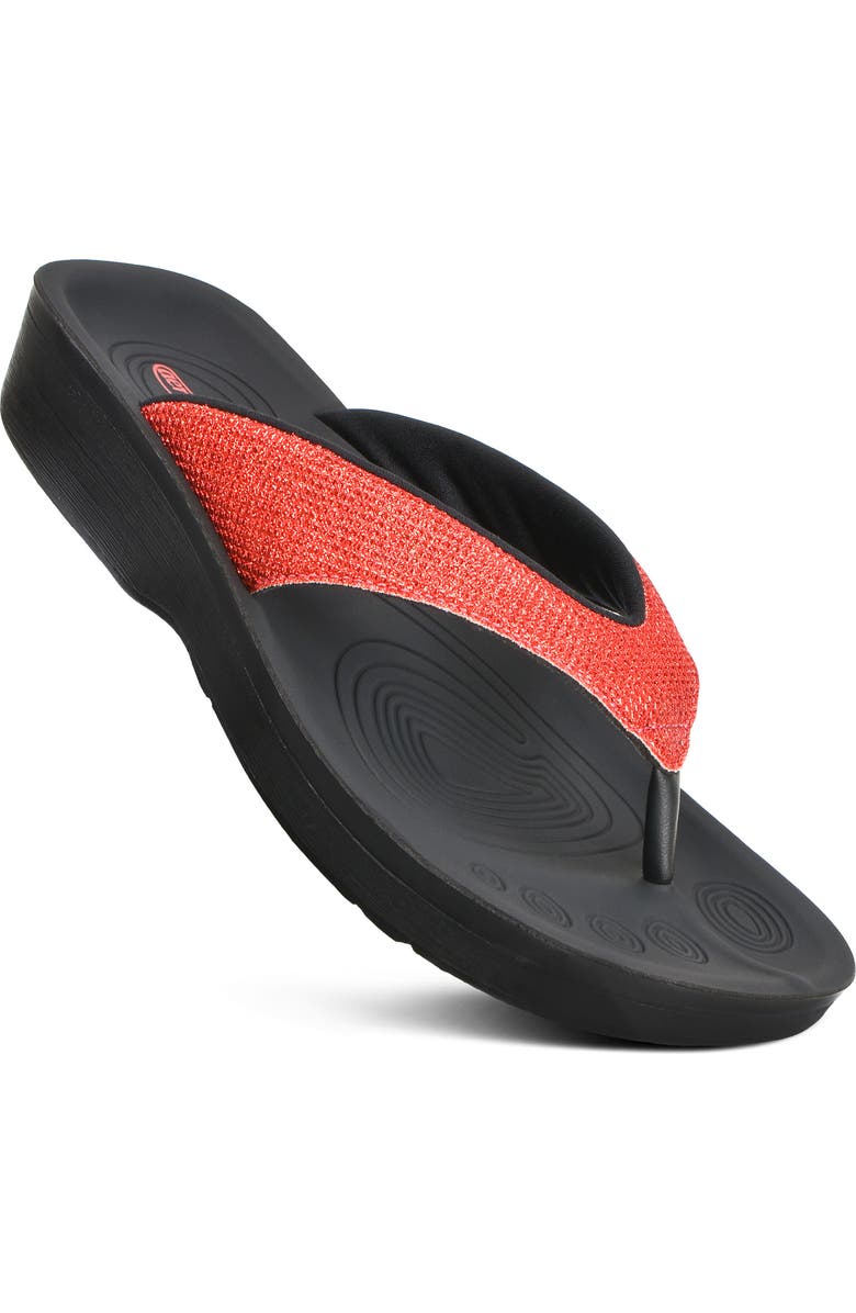 AEROTHOTIC Aislynn Flip Flop, Main, color, Red