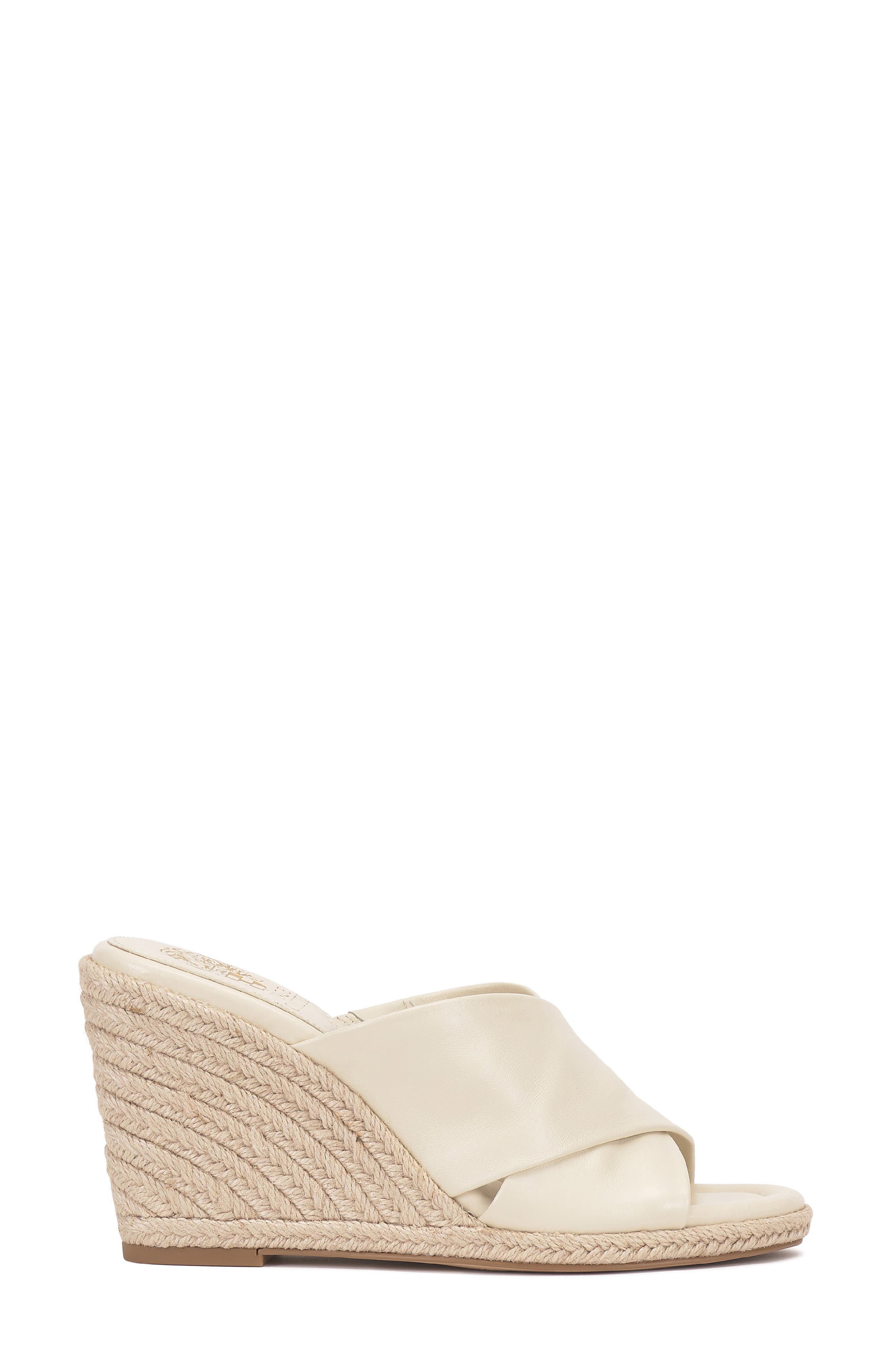 Fisella Espadrille Wedge Sandal, Alternate, color, CREAMY WHITE