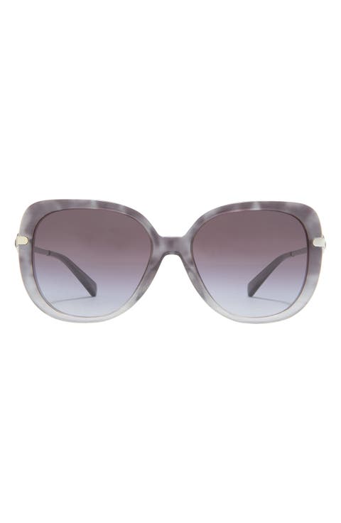 55mm Gradient Square Sunglasses