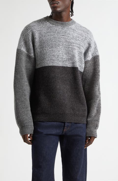 Odd Colorblock Wool Blend Sweater