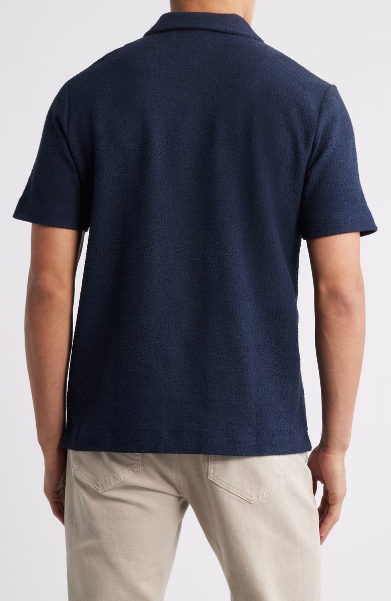 BOSS Pye Johnny Collar Cotton Polo, Alternate, color, Dark Blue