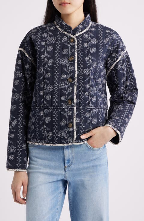 Ottomaquilt Floral Embroidered Jacket