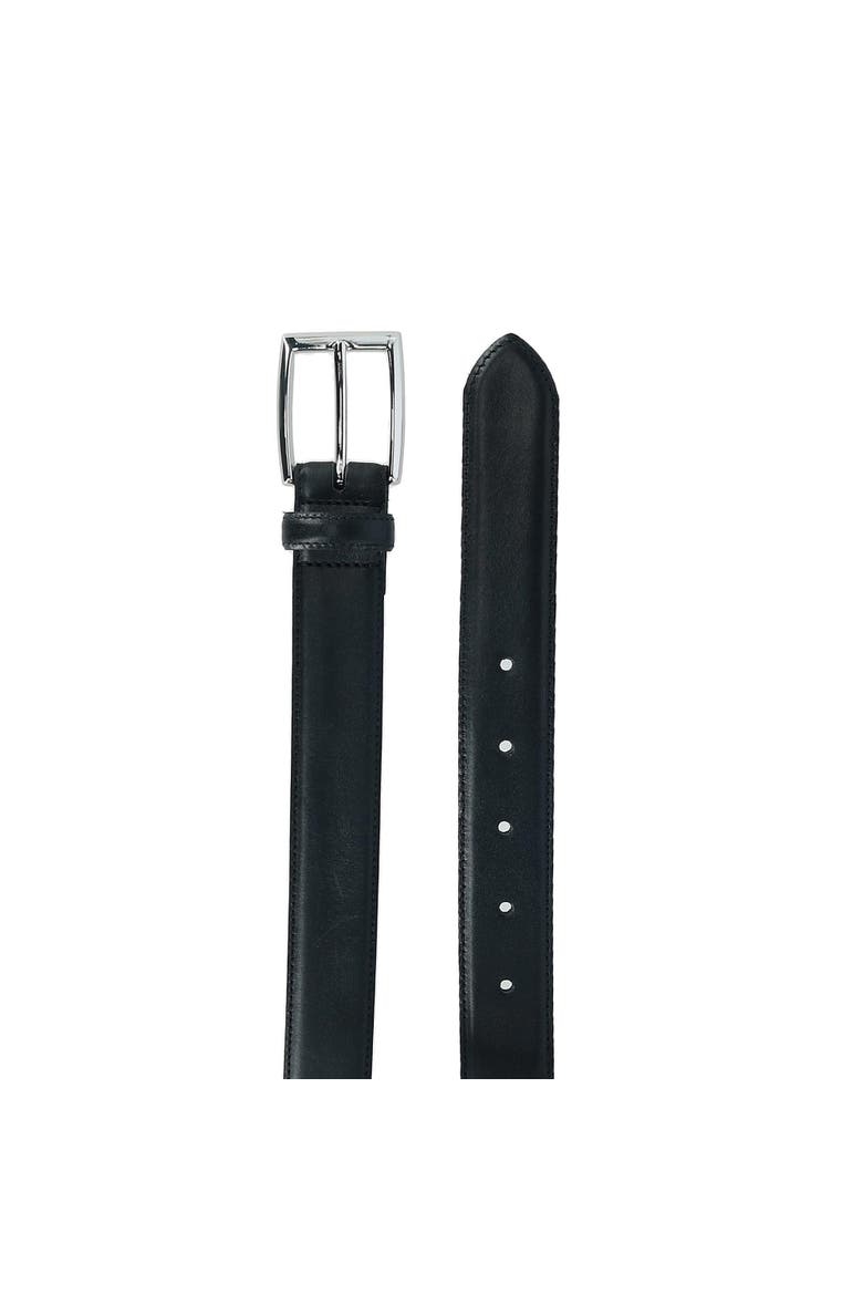 Men's The Edward Slim Calfskin Leather Belt, Alternate, color, Black