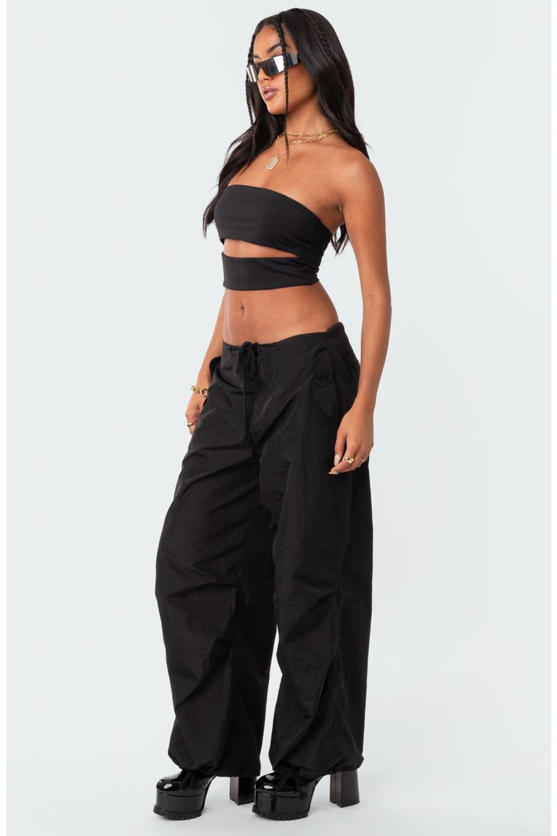 Darcey Cutout Tube Top, Alternate, color, BLACK