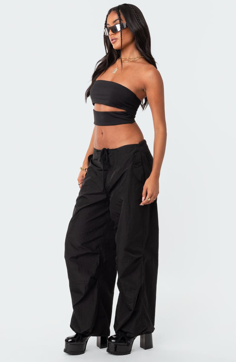 EDIKTED Darcey Cutout Tube Top, Alternate, color, Black