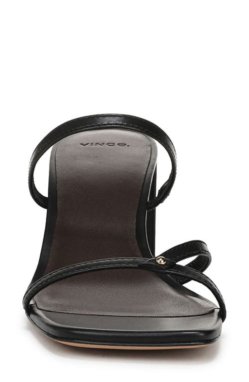 Vince Ona Leather Strappy Sandal In Black