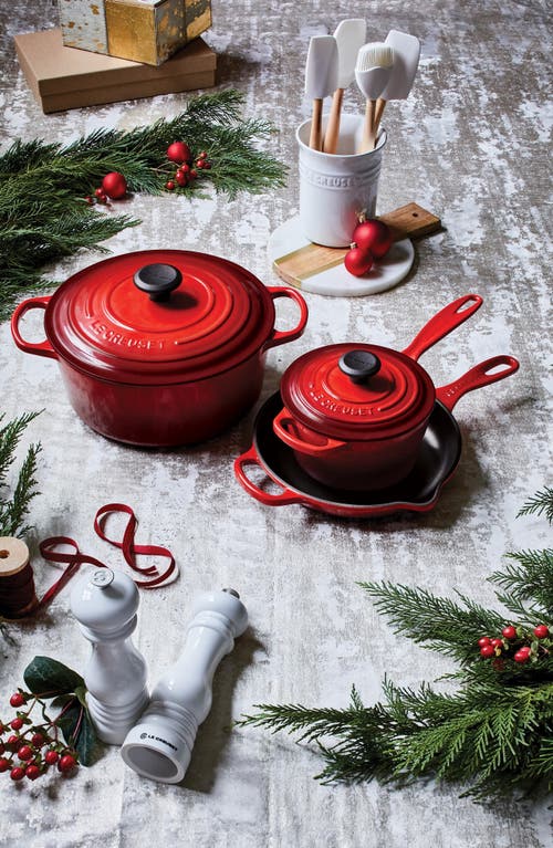 Le Creuset 5-piece Signature Enameled Cast Iron Cookware Set In Cerise