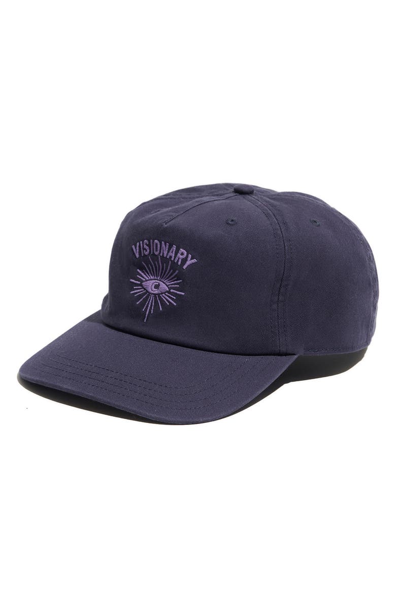 Spiritual Gangster Visionary Dad Hat, Alternate, color, Indigo