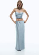 H&M Satin maxi skirt