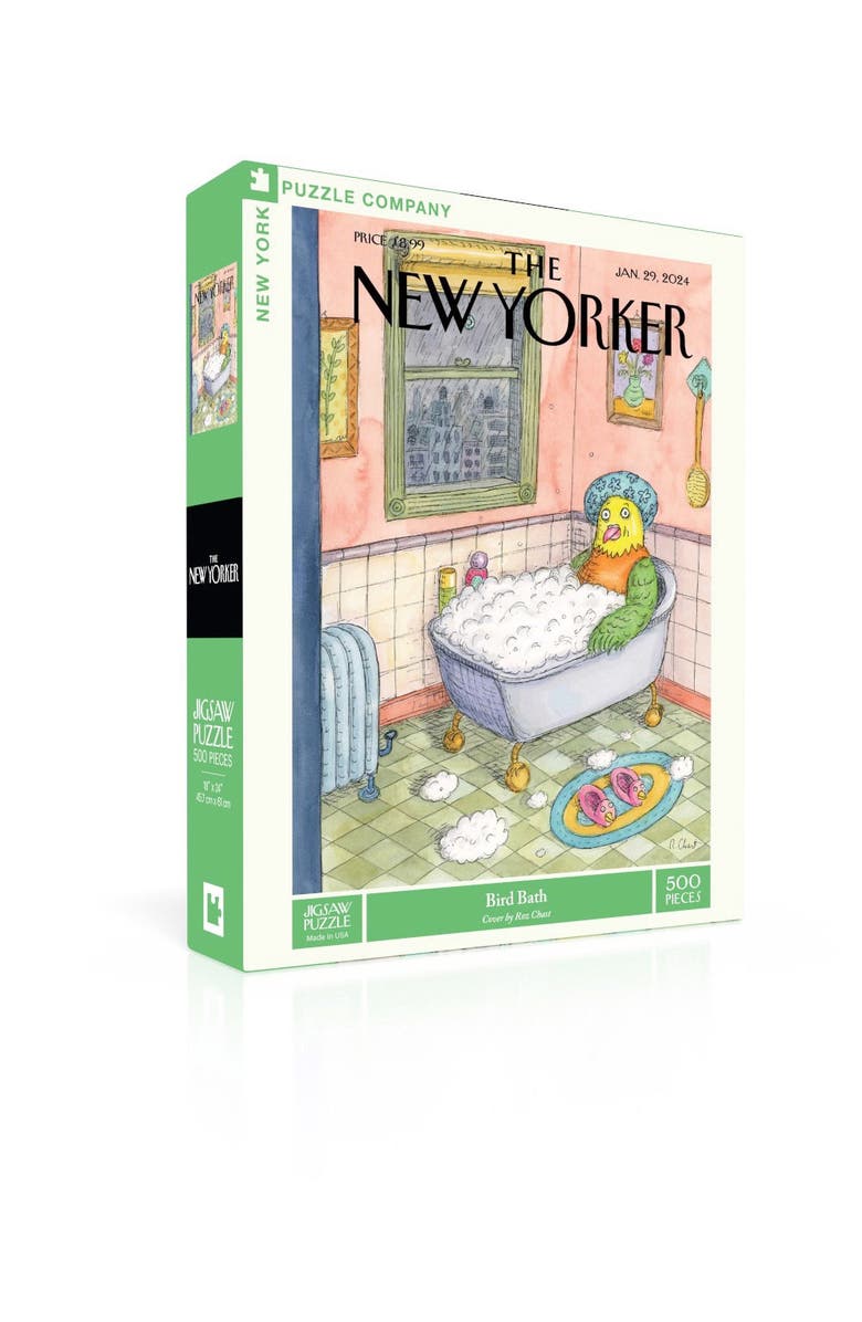 NEW YORK PUZZLE COMPANY Bird Bath 500 Piece Puzzle, Alternate, color,