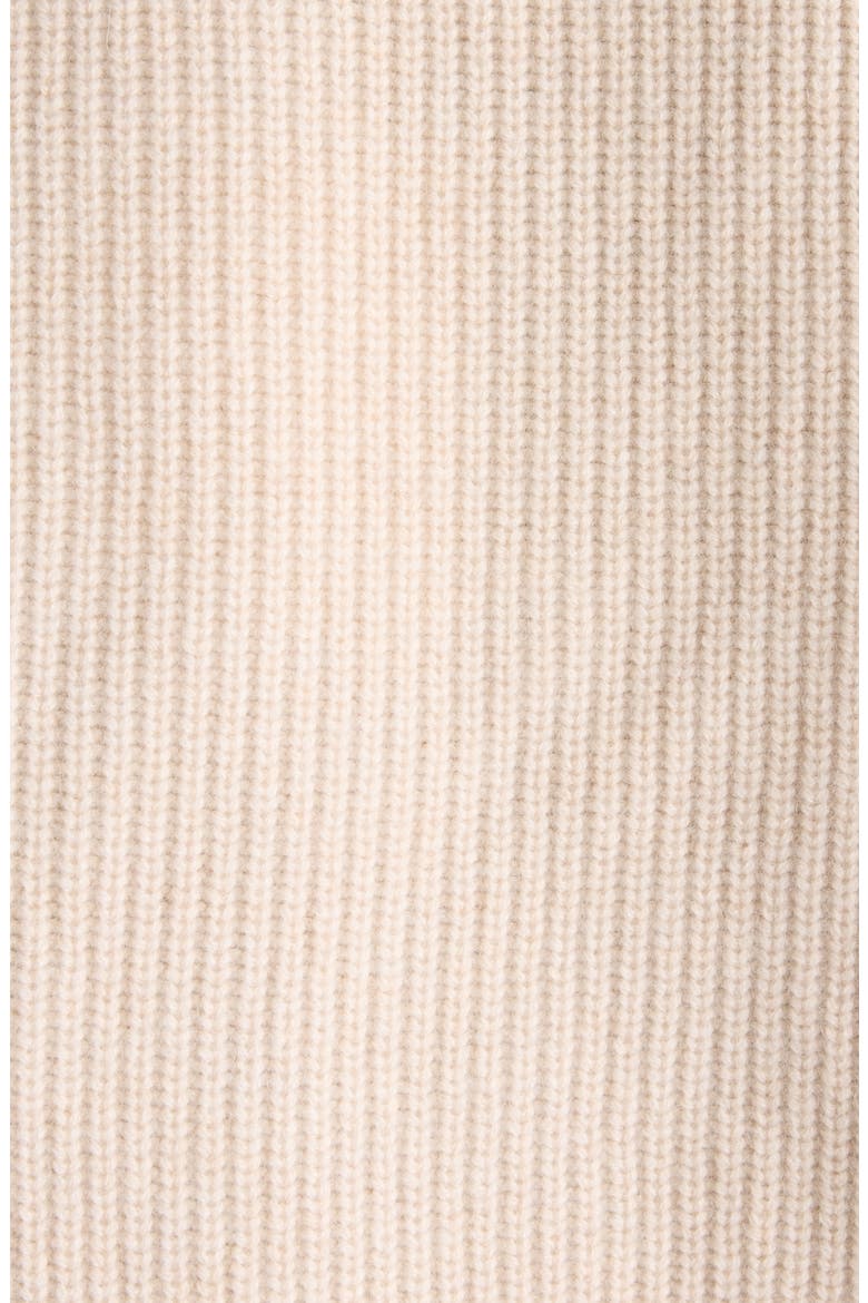 Tulliam Lace-Up Detail Merino Wool & Cashmere Blend Crewneck Sweater, Alternate, color, ANTHRACITE