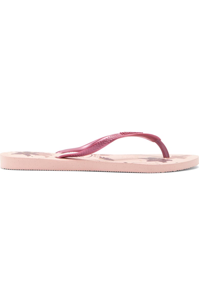 Havaianas Slim Flip Flop, Alternate, color, Ballet Rose/Golden