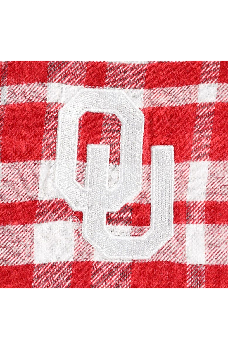 CONCEPTS SPORT Women's Concepts Sport Crimson Oklahoma Sooners Mainstay Lightweight Flannel Plaid Pullover Hoodie, Alternate, color, Crimson