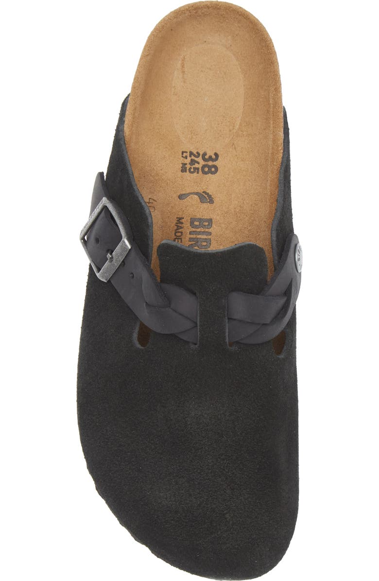 Birkenstock Boston Braid Clog, Alternate, color, Black