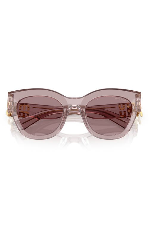 Miu Miu 51mm Square Sunglasses In Brown