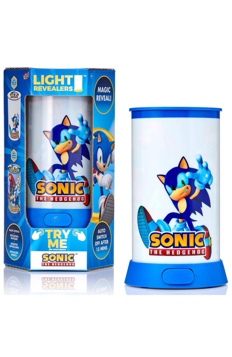 Wow Stuff! Light Revealers Lamp Sonic The Hedgehog 7.5 Inch Night Light, Main, color, Multicolored