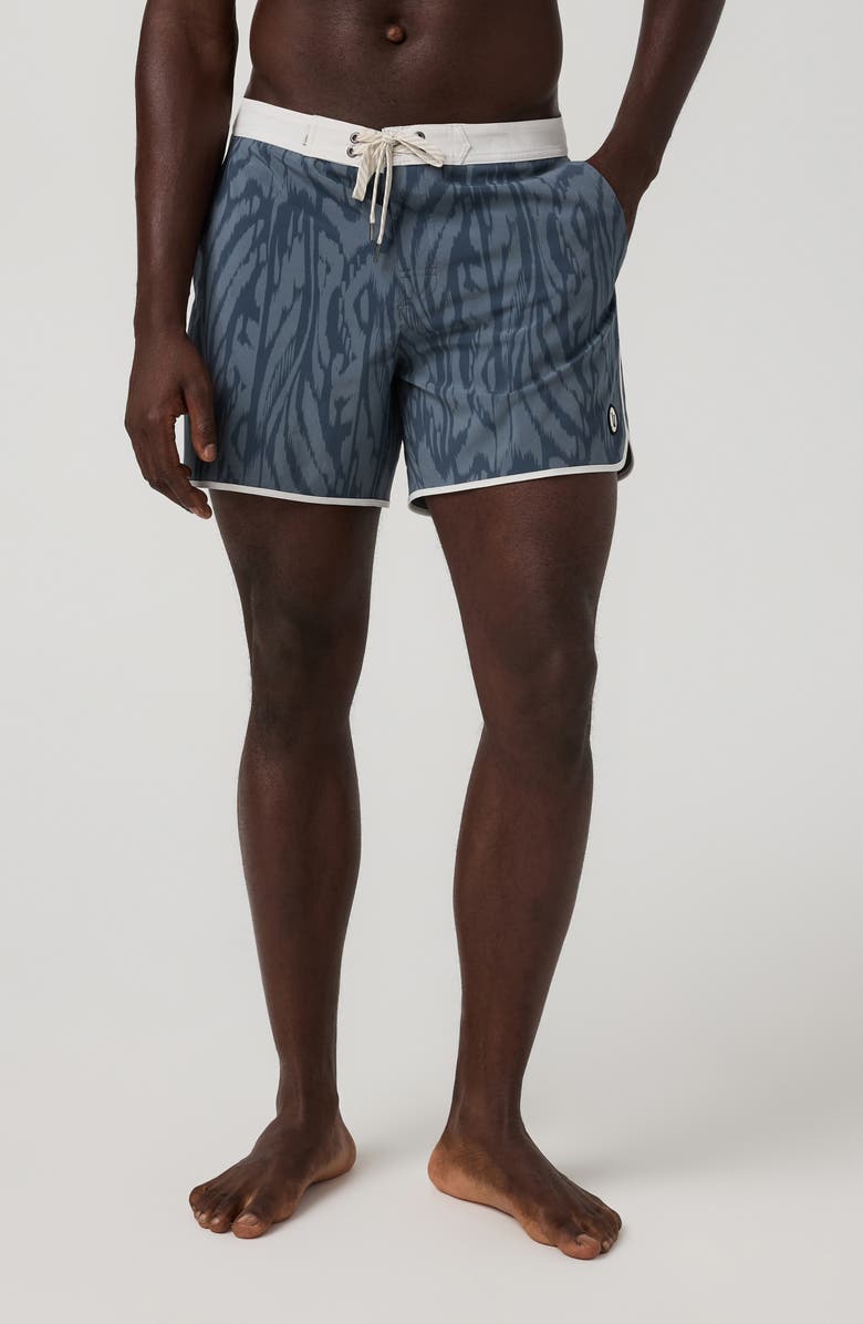 Vuori Cruise Swim Trunks, Alternate, color, Blue Sea Mirage