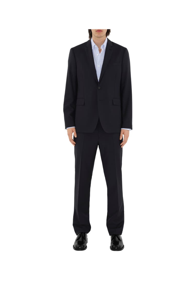 Wool Mohair Tailored Trousers, Alternate, color, Navy