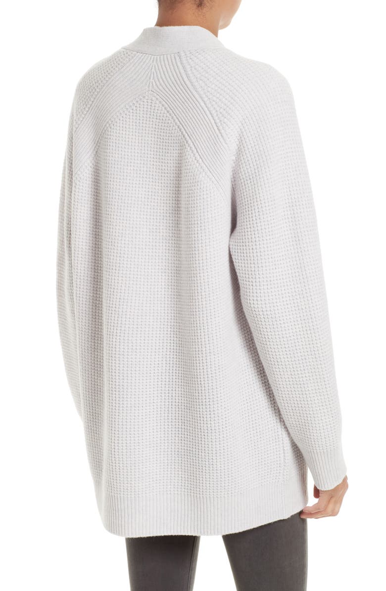 Vince Waffle Stitch Boyfriend Cardigan, Alternate, color, 