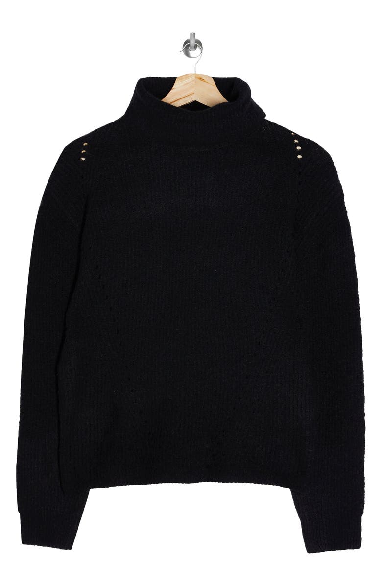 Topshop Roll Crop Sweater, Alternate, color,