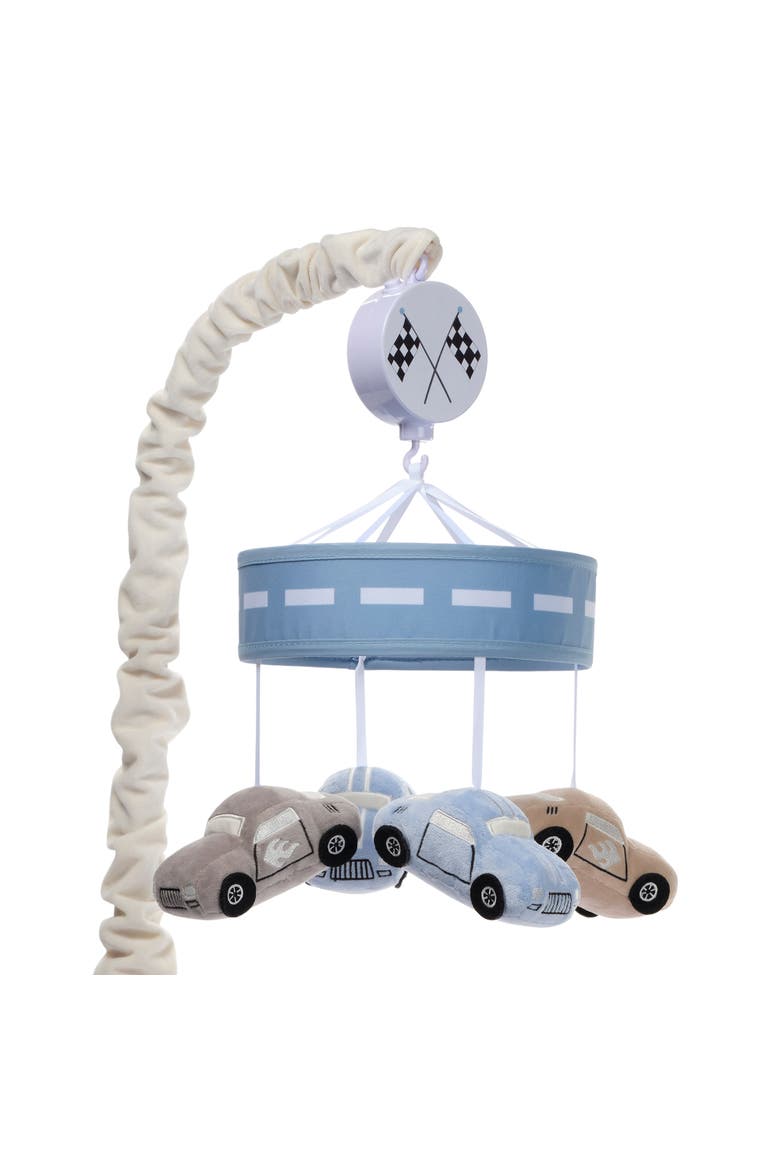 Little Racer Musical Car/Transportation Baby Crib Mobile Soother Toy, Main, color, Blue