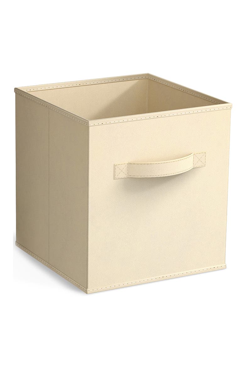 Collapsible Storage Cube, Main, color, BEIGE