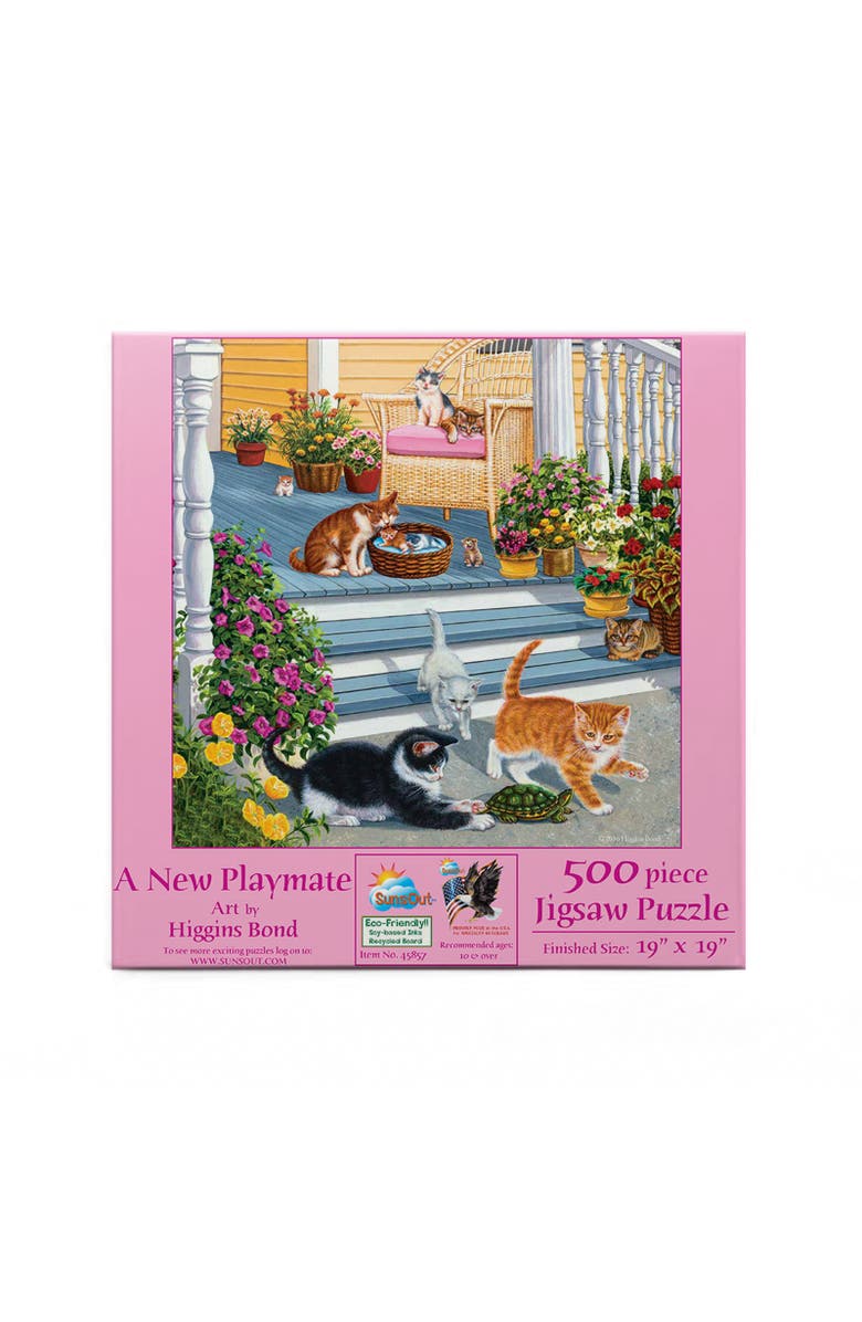 Sunsout A New Playmate 500 piece Jigsaw Puzzle for Adults, Alternate, color, Multicolor
