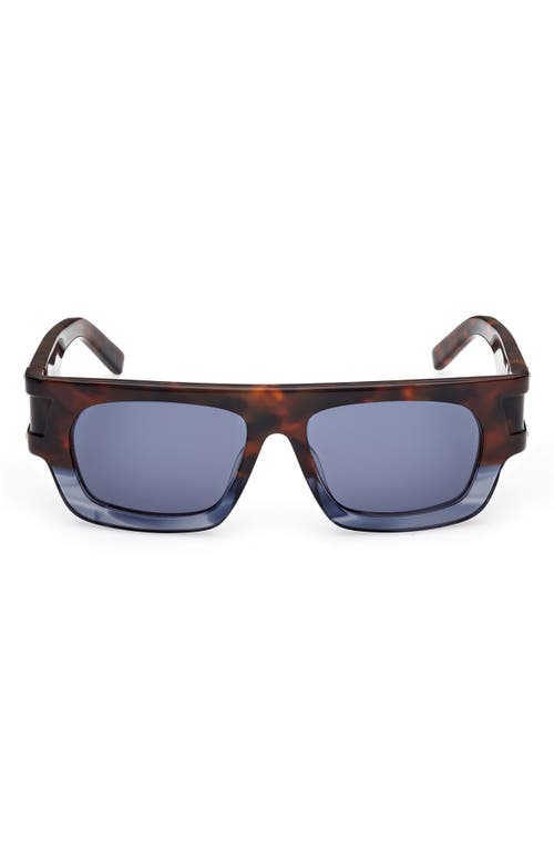 Mcm 54mm Polarized Rectangular Sunglasses In Brown