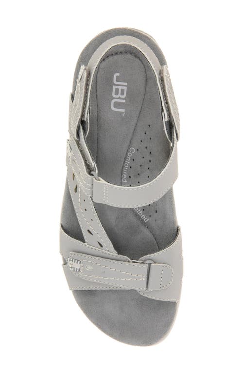 Jbu Stephie Strappy Sandal In Grey/pearl