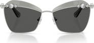 Swarovski 57mm Butterfly Sunglasses