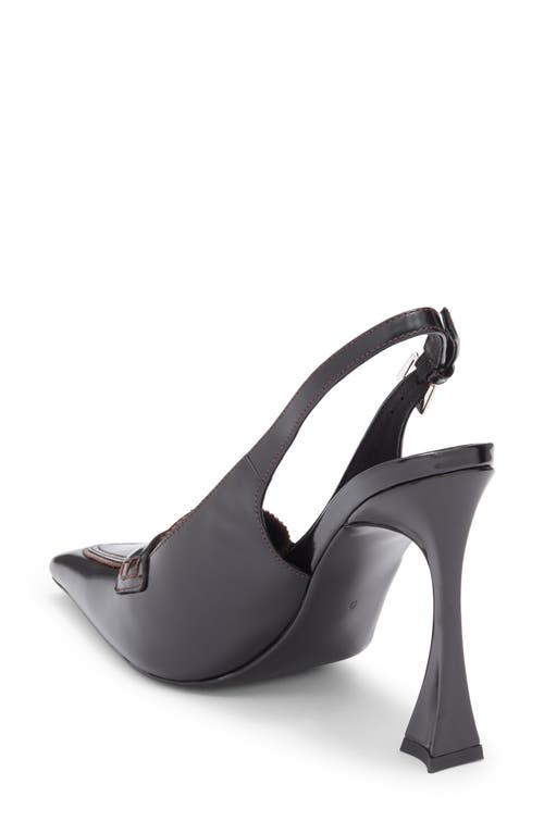 Jeffrey Campbell Judicial Slingback Loafer Pump In Black