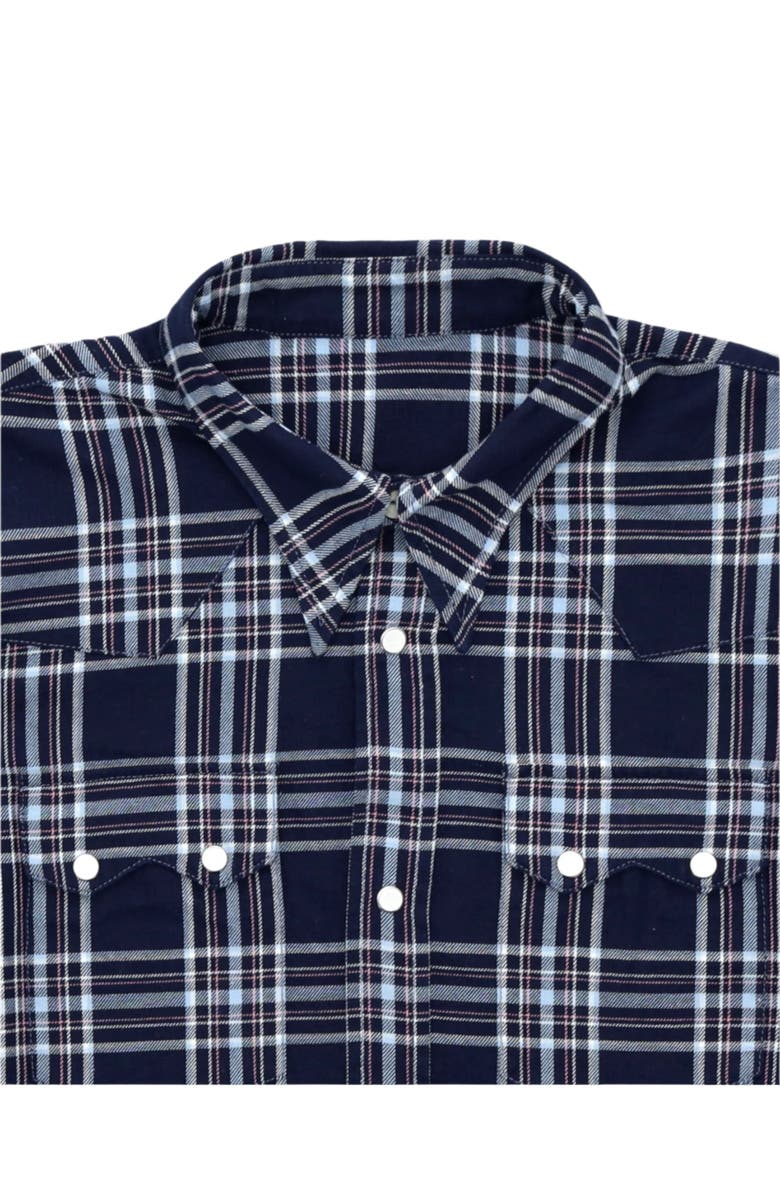 Fortela Smith Texan Shirt, Alternate, color, Dark Blue Check