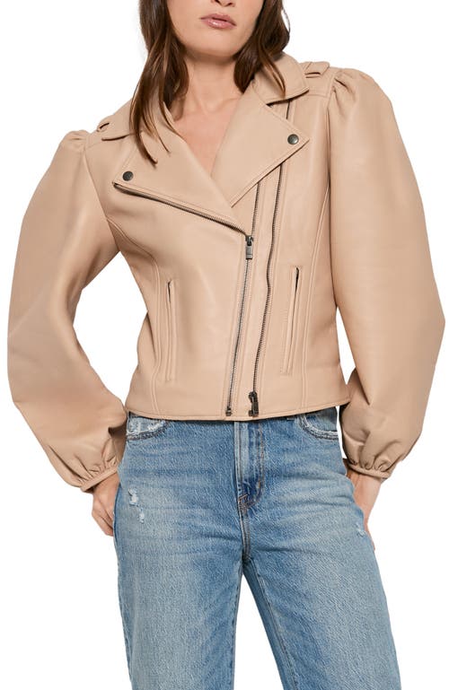 As By Df Mercury Recycled Leather Jacket In Neutral
