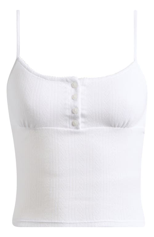 Pacsun Robin Pointelle Camisole In White