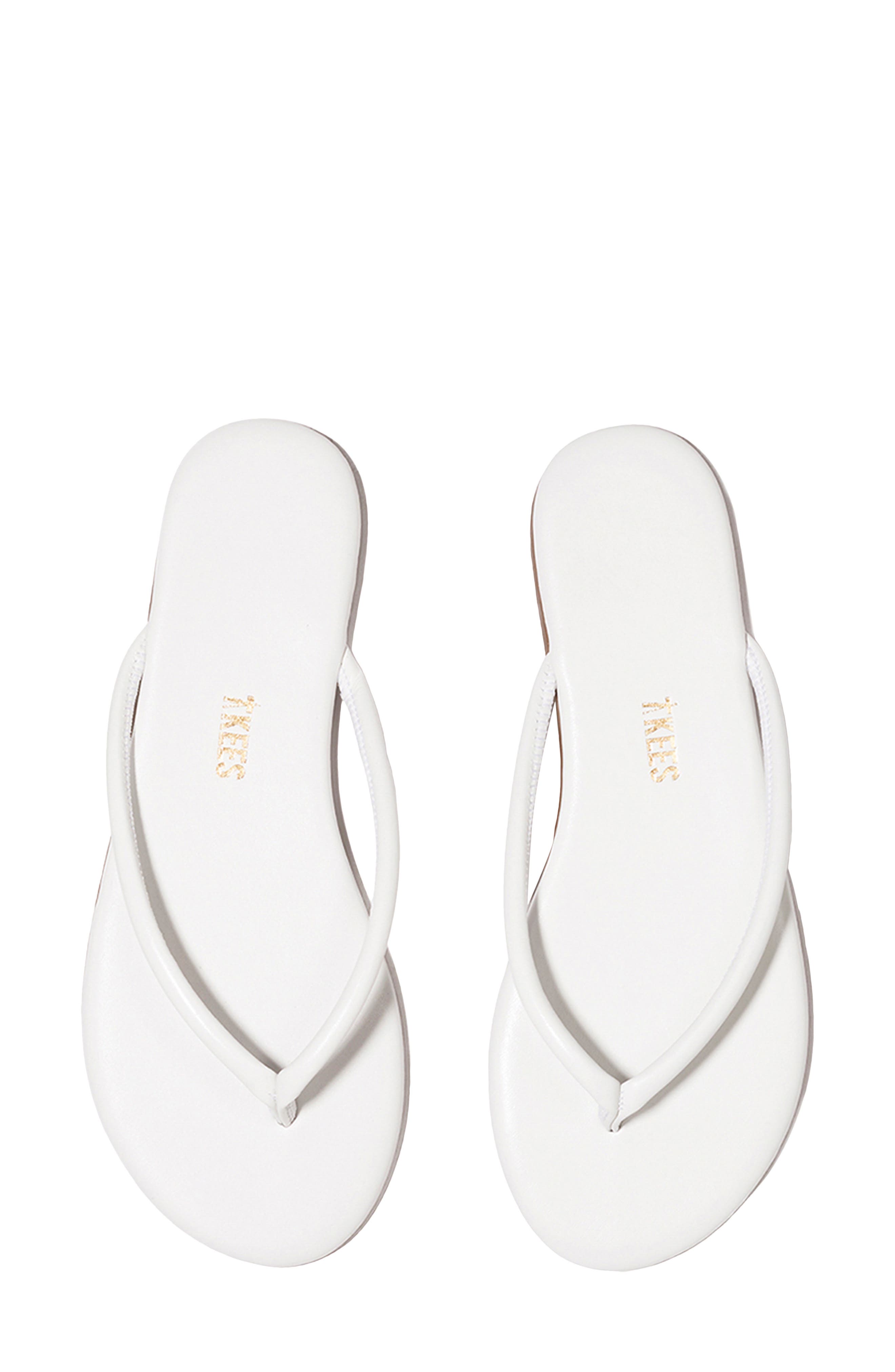 TKEES Lily Tubular Flip Flop, Alternate, color, White