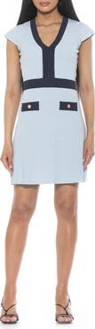 Alexia Admor Rhea Contrast Detail Knit Dress