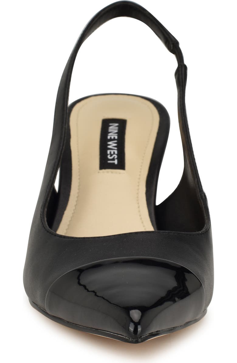 Nine West Awaie Slingback Pointed Cap Toe Pump, Alternate, color,