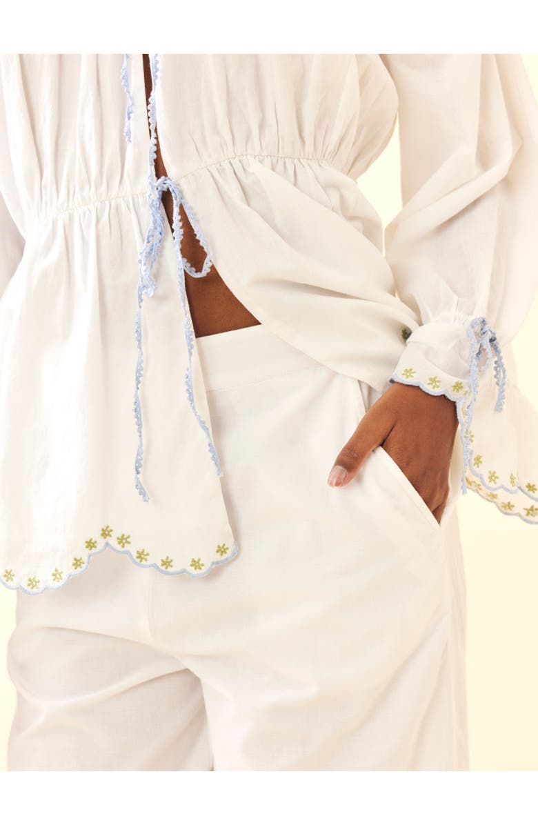 Eddy Juliana Pants, Alternate, color, White