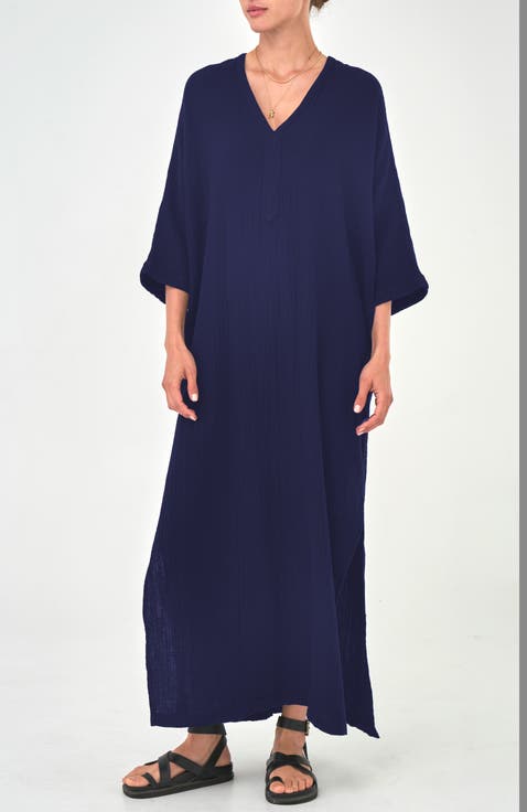 Gauze Arc Seam Caftan