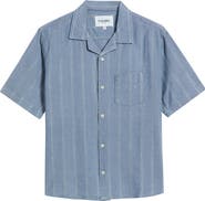 Corridor Stripe Seersucker Camp Shirt