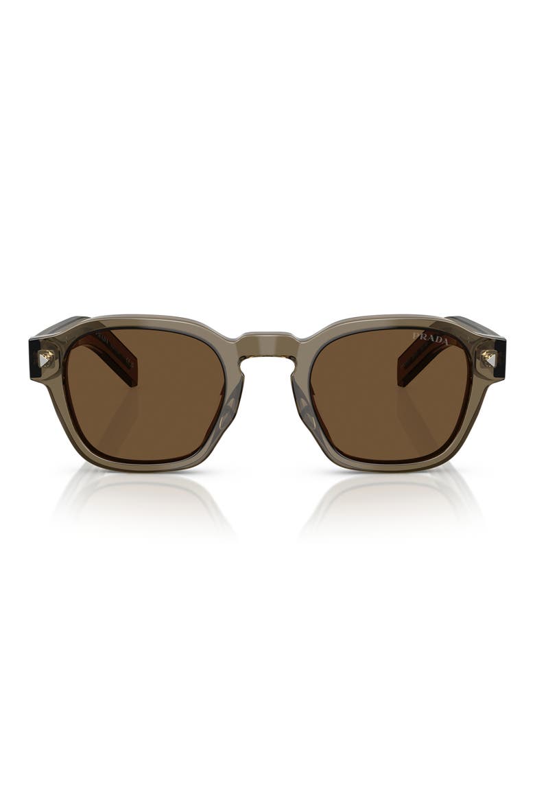 53mm Phantos Sunglasses, Main, color, DARK BROWN