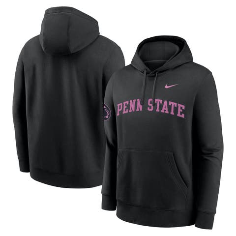 Men's Nike Black Penn State Nittany Lions 2025 Sideline Club Fleece Pullover Hoodie