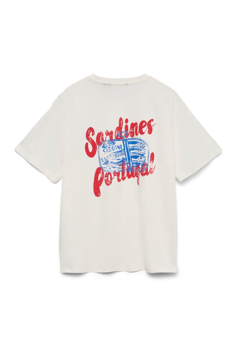 Ciara Caty Short Sleeve T-Shirt, Alternate, color, SNOW WHITE PRINTSARDINES