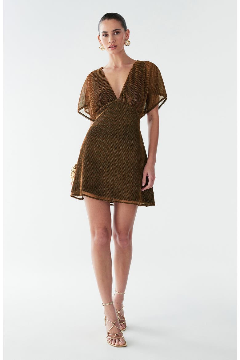 Serla Mini Dress, Alternate, color, Copper
