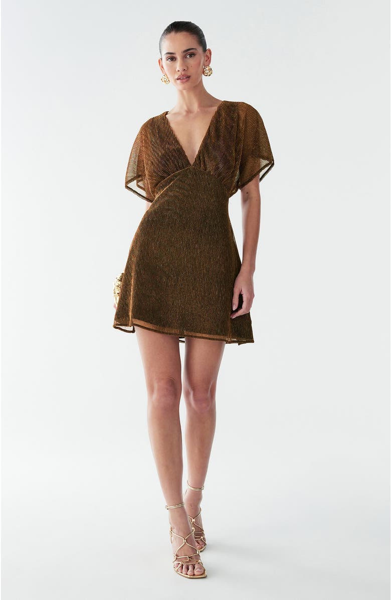 BWLDR Serla Mini Dress, Alternate, color, Copper